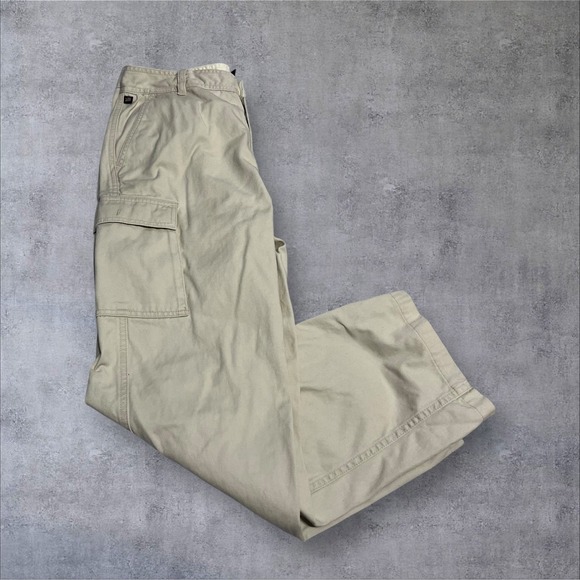 Vtg Polo Jeans Co Ralph‎ Lauren Cream Cargo Pants Womens 8 - Picture 3 of 5